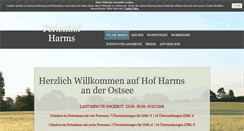 Desktop Screenshot of ferien-hof-harms.de