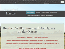 Tablet Screenshot of ferien-hof-harms.de